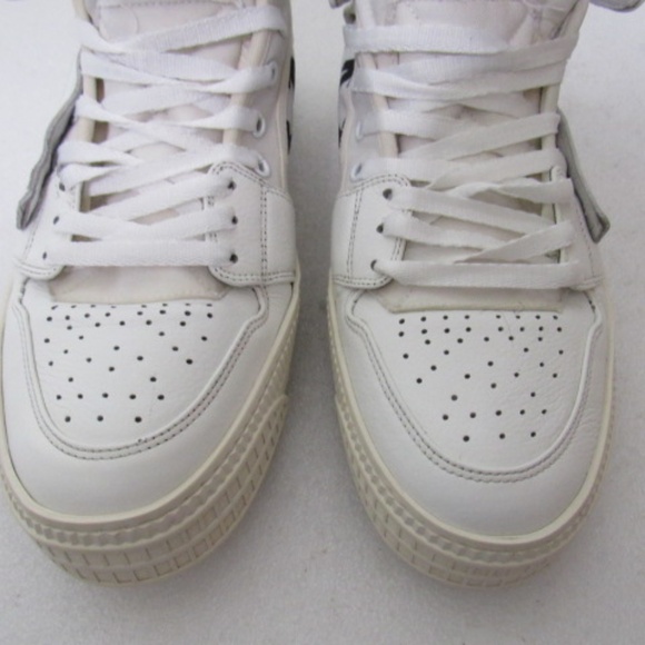 Off-White Off Court 3.0 Men's White/White Leather High Top Sneakers Sz 42 US 9 - Picture 10 of 16
